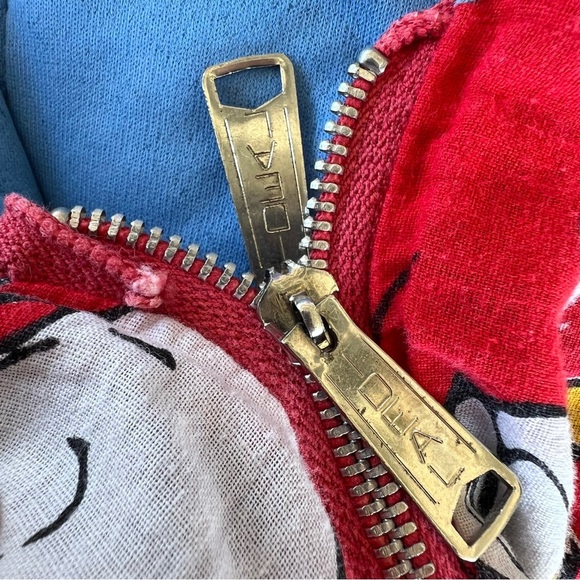 Vintage Snoopy & Woodstock Come Dance With Me Baby Sleeping Bag Red 30x65 FLAWS - Picture 7 of 13